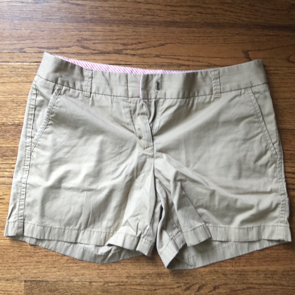 J. Crew khaki chino shorts